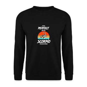 Zodiac sign Scorpio - Unisex Sweatshirt - black - Front - Alina (178cm) & Michal (187cm)