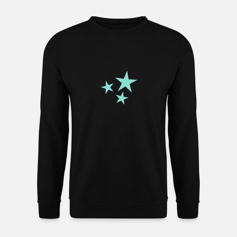 STERN. STERN. STERNE. FEST. JAHRESTAG. WEIHNACHTEN - Unisex Pullover - Schwarz
