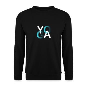 Yoga - Sweat-shirt Unisexe - noir - Devant - Alina (178cm) & Michal (187cm)