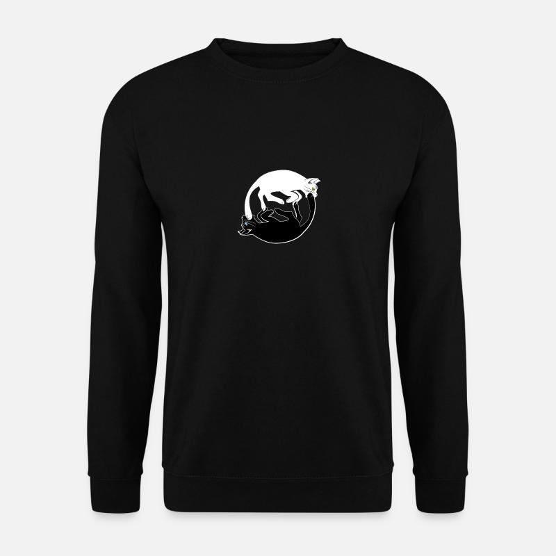 Psychedelic cats - Unisex Sweatshirt - black