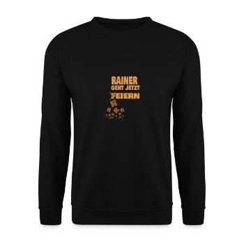 rainer - Unisex Pullover - Schwarz - Vorne - Alina (178cm) & Michal (187cm)