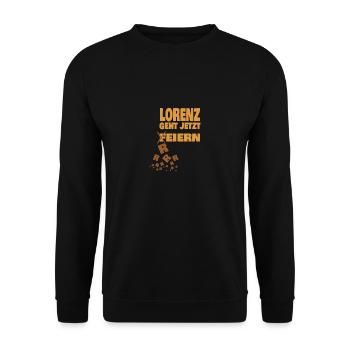 Jungeselle Lorenz - Unisex Pullover - Schwarz - Vorne - Alina (178cm) & Michal (187cm)