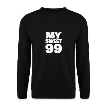 99 - Sweat-shirt Unisexe - noir - Devant - Alina (178cm) & Michal (187cm)