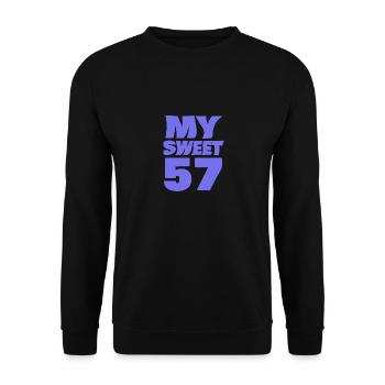 Alter 57 - Unisex Pullover - Schwarz - Vorne - Alina (178cm) & Michal (187cm)