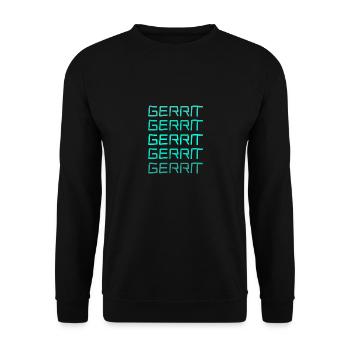 Cadeau pour Gerrit - Sweat-shirt Unisexe - noir - Devant - Alina (178cm) & Michal (187cm)