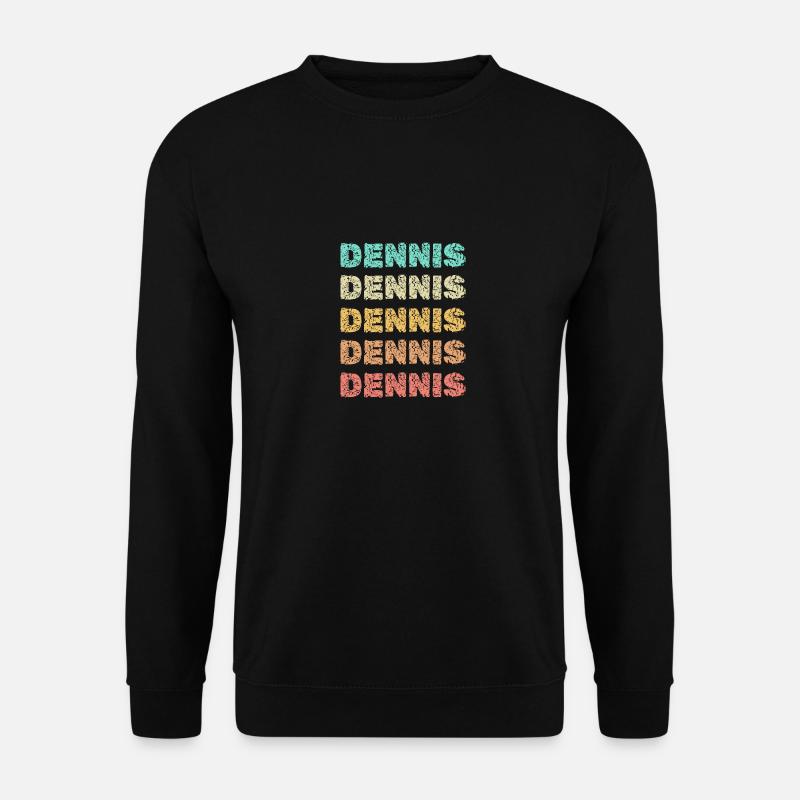 Dennis als Dennis - Unisex Pullover - Schwarz