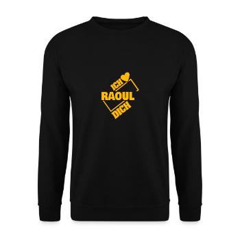 Couple Raoul - Sweat-shirt Unisexe - noir - Devant - Alina (178cm) & Michal (187cm)