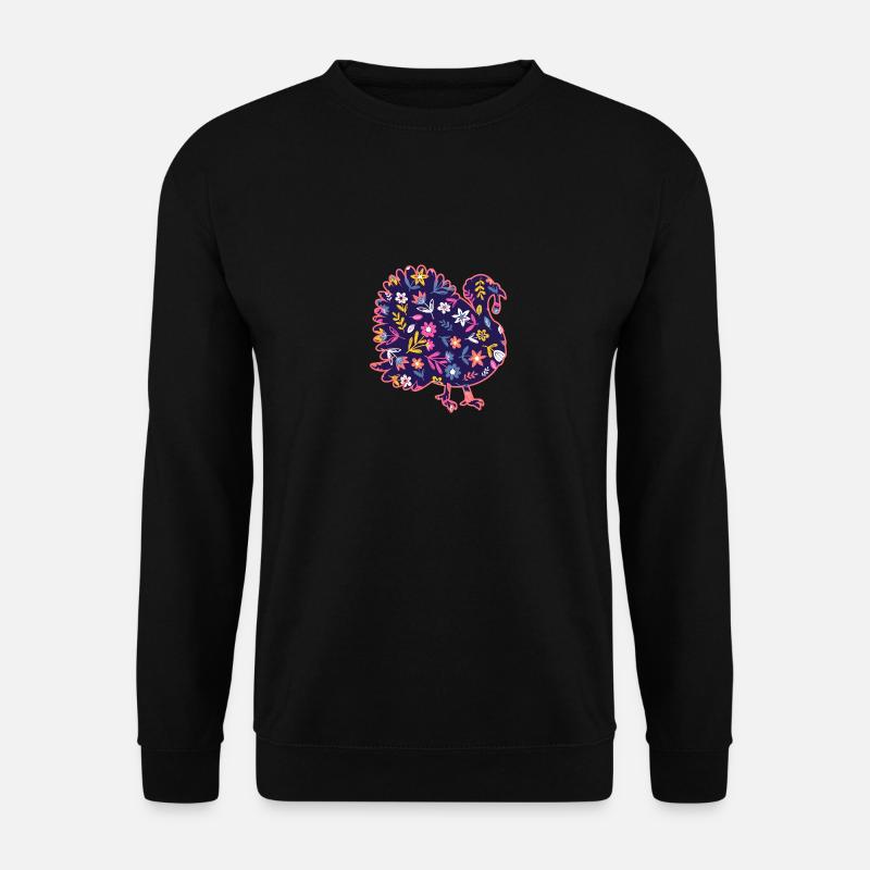 Chickens Rooster Turkey - Unisex Sweatshirt - black