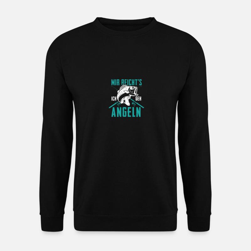 Mir Reicht's Ich Geh Angeln Lustiges Fischer - Unisex Pullover - Schwarz