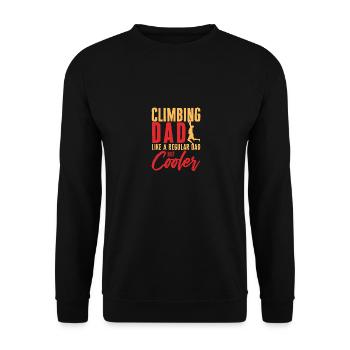 Climbing Climbing Dad Like A Regular Dad But Coole - Unisex Pullover - Schwarz - Vorne - Alina (178cm) & Michal (187cm)