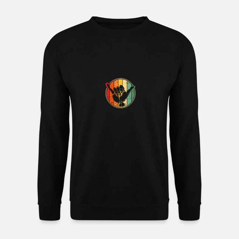 Surf Shaka, Surf-Design - Unisex Pullover - Schwarz
