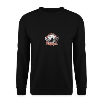 Safety Second funny design for Motorcycle lovers - Unisex Sweatshirt - black - Front - Alina (178cm) & Michal (187cm)