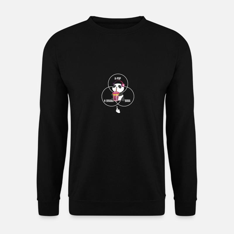 Similarity Commonality Overlap KDrama Bo - Unisex Sweatshirt - black