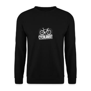 Bike bike father funny gift christmas - Unisex Sweatshirt - black - Front - Alina (178cm) & Michal (187cm)