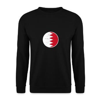 Bahraini flag Bahraini - Unisex Sweatshirt - black - Front - Alina (178cm) & Michal (187cm)
