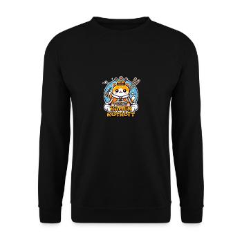 Ramen Royalty Cat Cute Design - Unisex Sweatshirt - black - Front - Alina (178cm) & Michal (187cm)