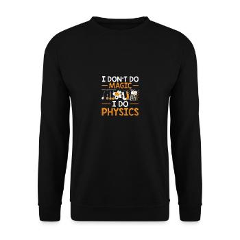 Physiciens | Science Physique Des étudiants Cadeaux - Sweat-shirt Unisexe - noir - Devant - Alina (178cm) & Michal (187cm)