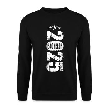 Bachelor 2025 Vintage - Unisex Pullover - Schwarz - Vorne - Alina (178cm) & Michal (187cm)