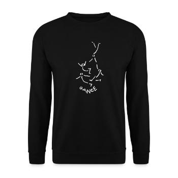 Dance dance dance - Unisex Sweatshirt - black - Front - Alina (178cm) & Michal (187cm)