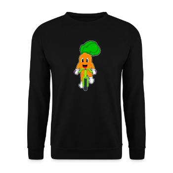 Vélo carotte - Sweat-shirt Unisexe - noir - Devant - Alina (178cm) & Michal (187cm)