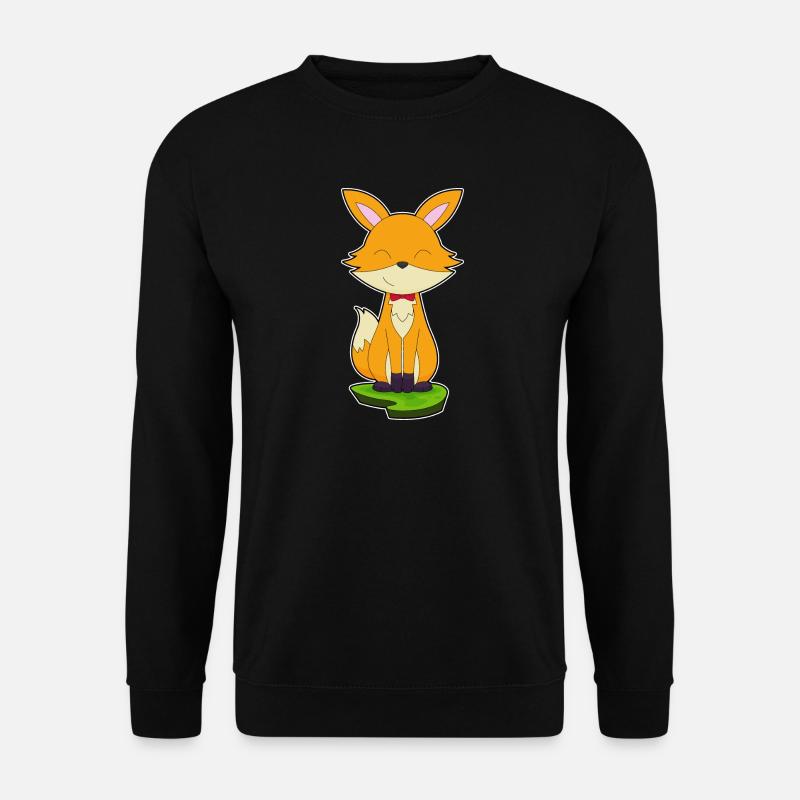 Fuchs Gentleman Fliege - Unisex Pullover - Schwarz