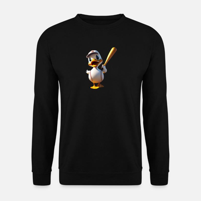 Baseball Ente - Unisex Pullover - Schwarz