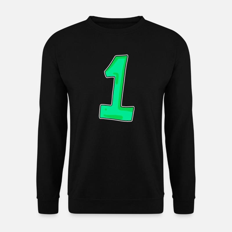 1 vert - Sweat-shirt Unisexe - noir