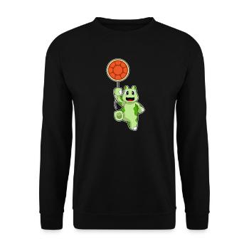 Turtle Balloon - Unisex Sweatshirt - black - Front - Alina (178cm) & Michal (187cm)