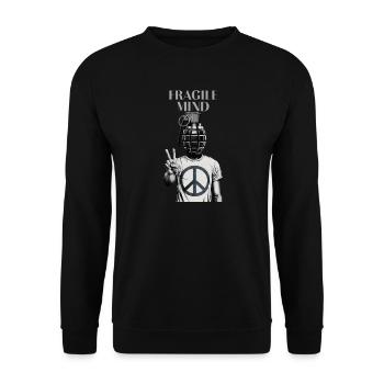 Fragile Mind - Unisex Sweatshirt - black - Front - Alina (178cm) & Michal (187cm)