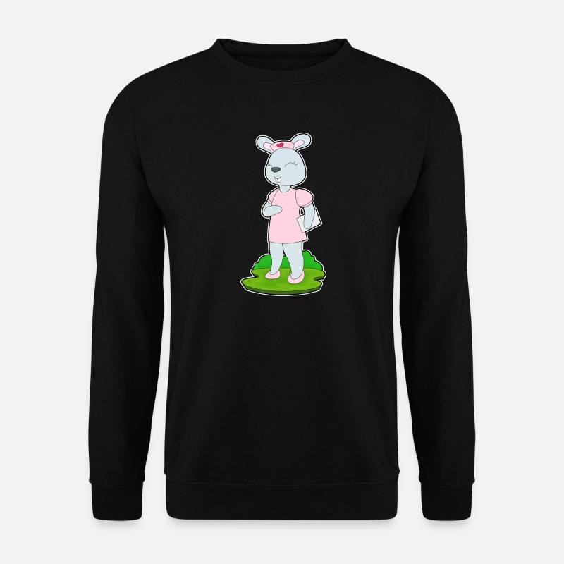 Infirmière lapin - Sweat-shirt Unisexe - noir
