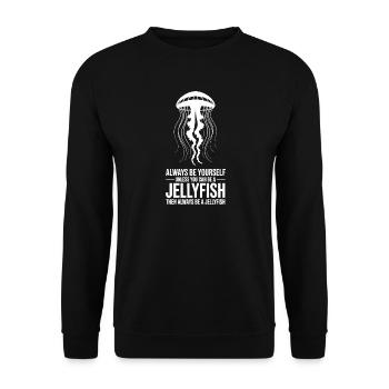 Papagei Sprüche Papagei Lustiges Papagei Geschenk  - Unisex Pullover - Schwarz - Vorne - Alina (178cm) & Michal (187cm)