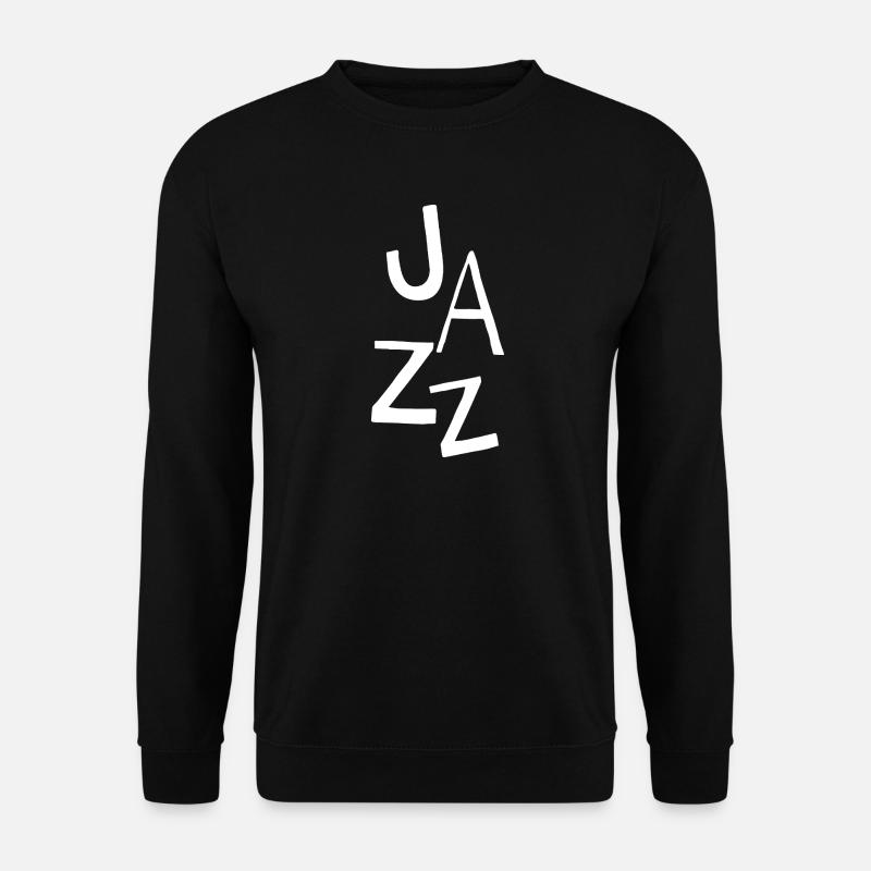 Conception typographique jazz - Sweat-shirt Unisexe - noir