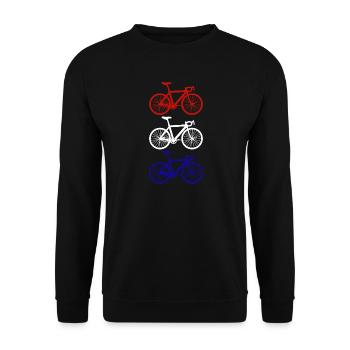 Cyclisme Cyclisme Pays-Bas - Sweat-shirt Unisexe - noir - Devant - Alina (178cm) & Michal (187cm)