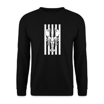 lobster - Unisex Pullover - Schwarz - Vorne - Alina (178cm) & Michal (187cm)