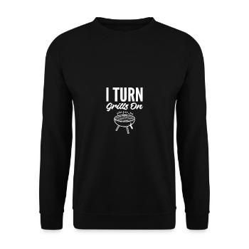 Turn on grills Partygoers Poison - Unisex Sweatshirt - black - Front - Alina (178cm) & Michal (187cm)
