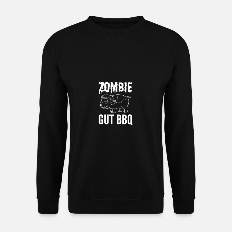 Zombie Gut BBQ Meataran Geschenk - Unisex Pullover - Schwarz