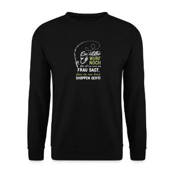Ein letzter Wurf noch - Unisex Pullover - Schwarz - Vorne - Alina (178cm) & Michal (187cm)