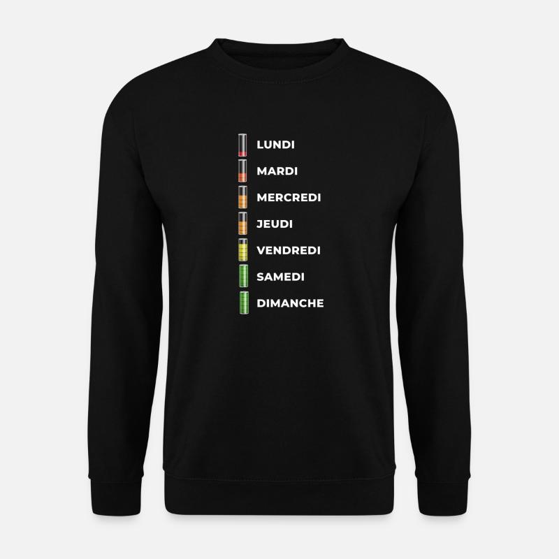 WEEK AT WORK - Unisex Sweatshirt - black
