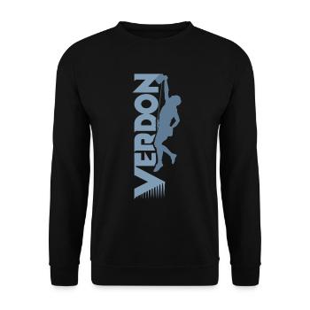 climb escalade verdon sport climbing - Sweat-shirt Unisexe - noir - Devant - Alina (178cm) & Michal (187cm)