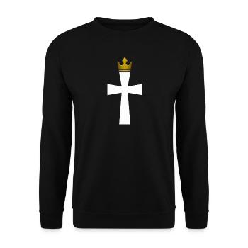 DLM CROSS CROWN W1U - Unisex Sweatshirt - black - Front - Alina (178cm) & Michal (187cm)