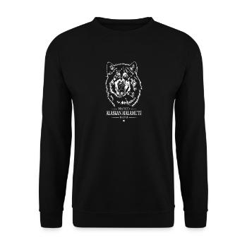 Proud Alaskan Malamute Mom Dog Dog Wilsigns - Unisex Sweatshirt - black - Front - Alina (178cm) & Michal (187cm)
