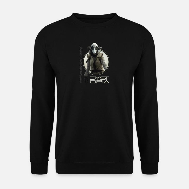 Astronaut Gasmaske Weltraumwahnsinn - Unisex Pullover - Schwarz