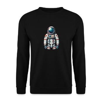 Astronaut - Unisex Pullover - Schwarz - Vorne - Alina (178cm) & Michal (187cm)