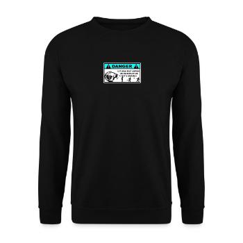 Turbo peut aspirer enfants et animaux - Sweat-shirt Unisexe - noir - Devant - Alina (178cm) & Michal (187cm)