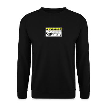 Avertissement Turbo - Sweat-shirt Unisexe - noir - Devant - Alina (178cm) & Michal (187cm)