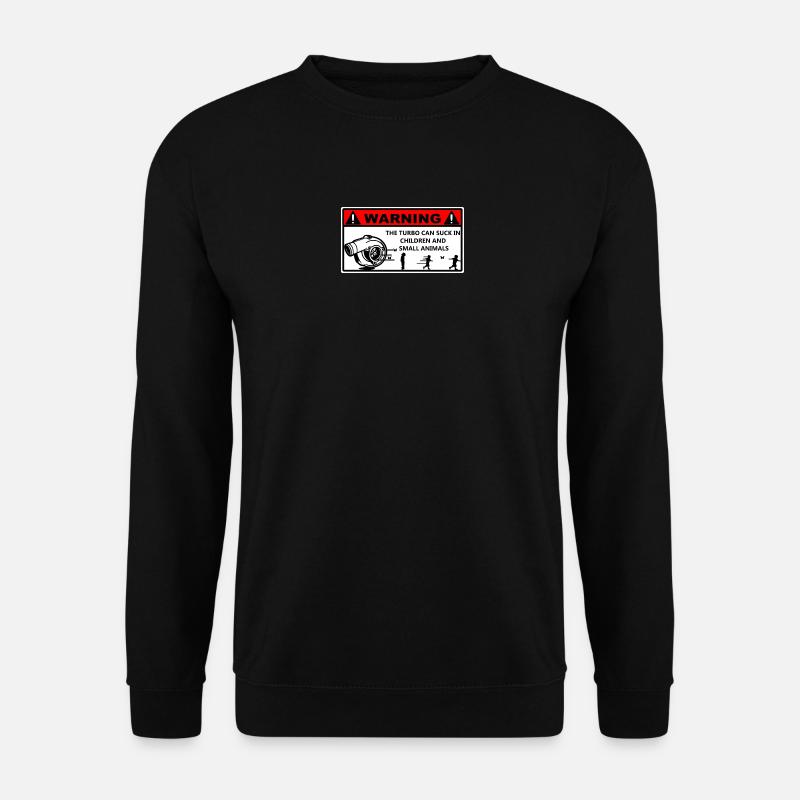 Turbo-Warnung angezeigt - Unisex Pullover - Schwarz