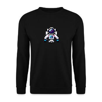 Astronaut - Unisex Pullover - Schwarz - Vorne - Alina (178cm) & Michal (187cm)