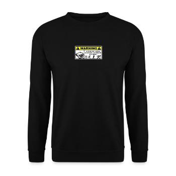 Warning - Sweat-shirt Unisexe - noir - Devant - Alina (178cm) & Michal (187cm)