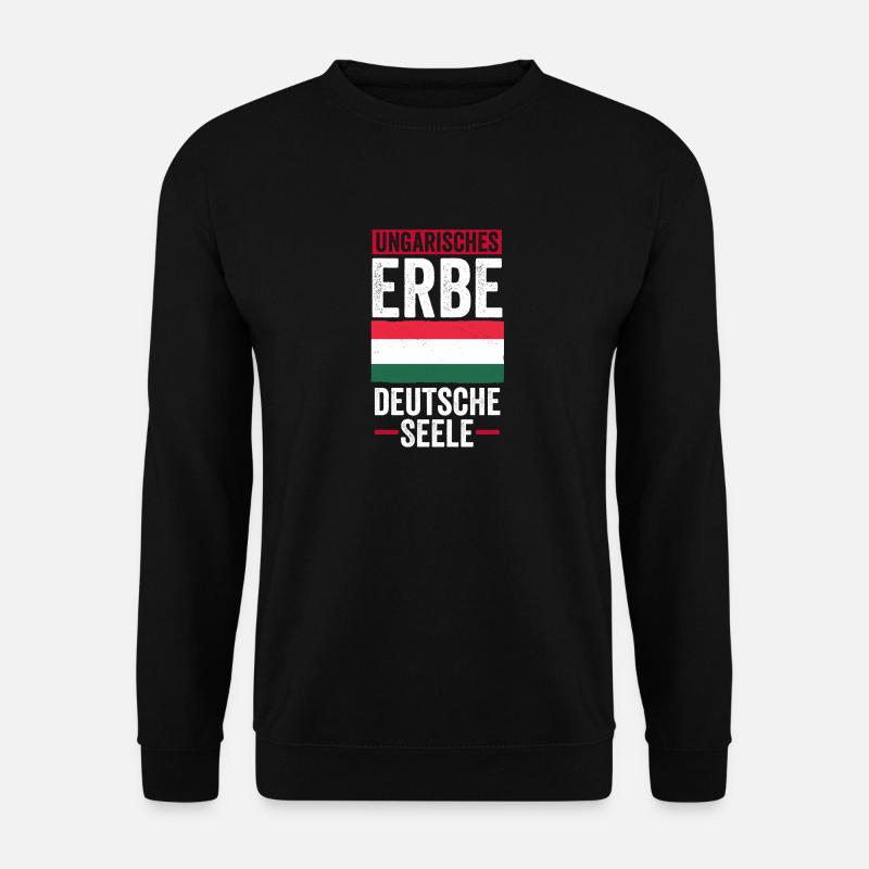 Ungar Ungarisch Deutsch Ungarn - Unisex Pullover - Schwarz