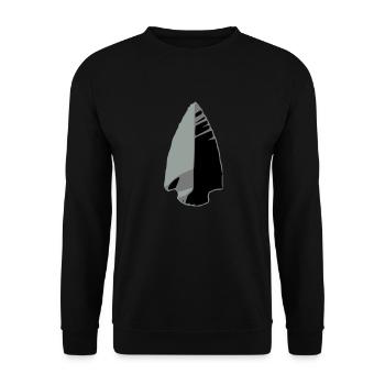 flint arrowhead indian T-shirts - Unisex Pullover - Schwarz - Vorne - Alina (178cm) & Michal (187cm)